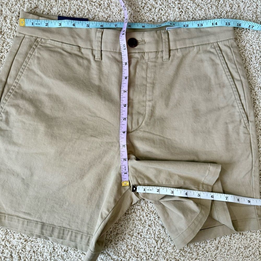 GAP NWT Men’s 6” Shorts Chino Iconic Khaki Tan Size 29 - Picture 5 of 9